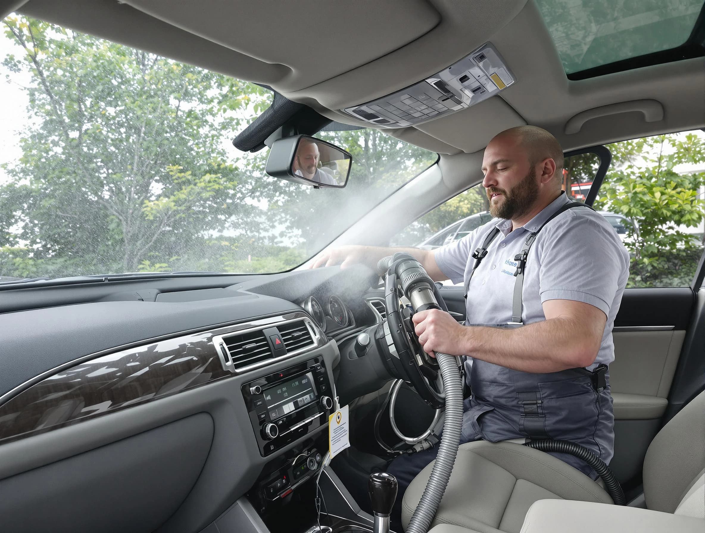 Placitas Air Duct Cleaning specialist performing professional car duct cleaning in Placitas