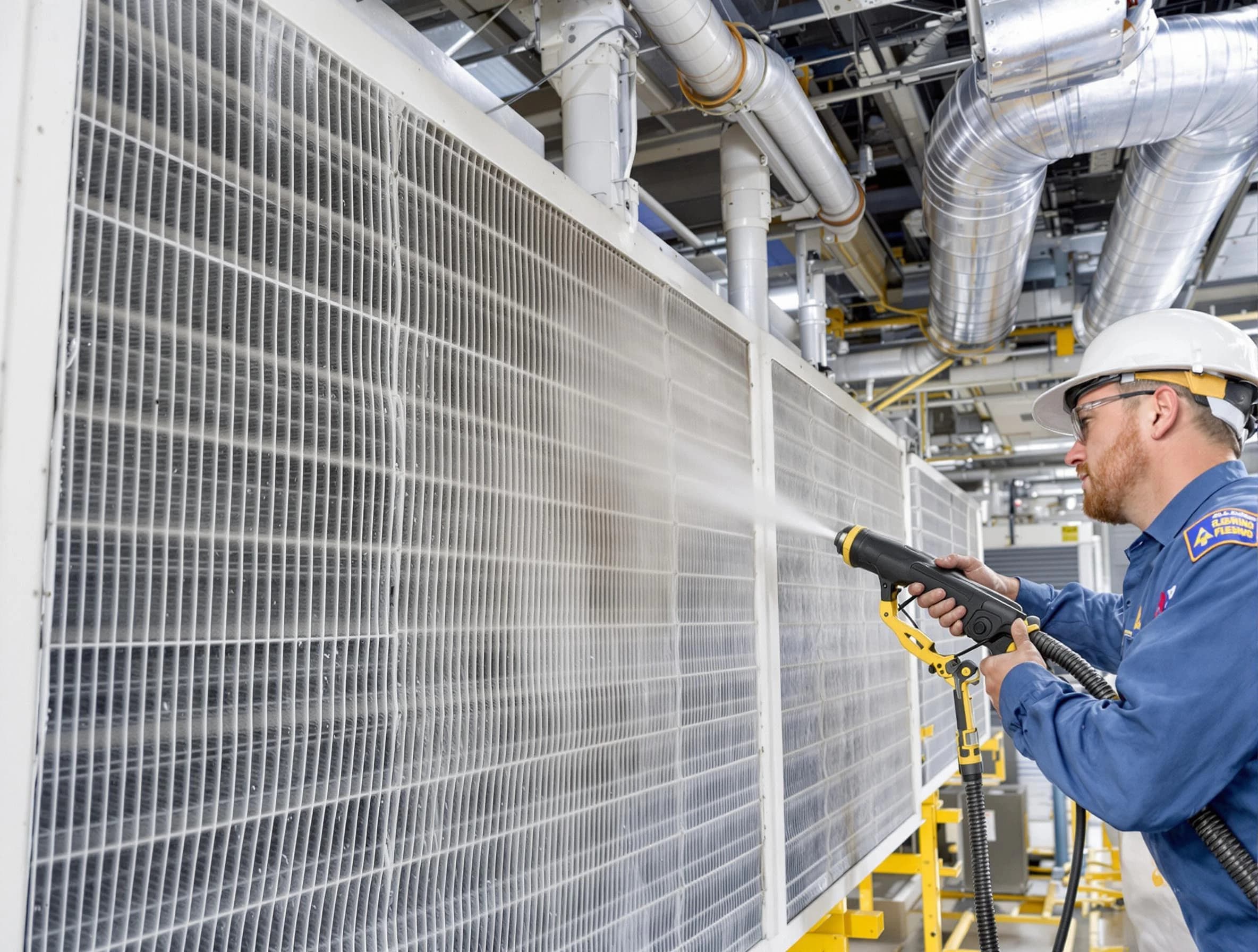 Professional commercial coil cleaning by Placitas Air Duct Cleaning in Placitas