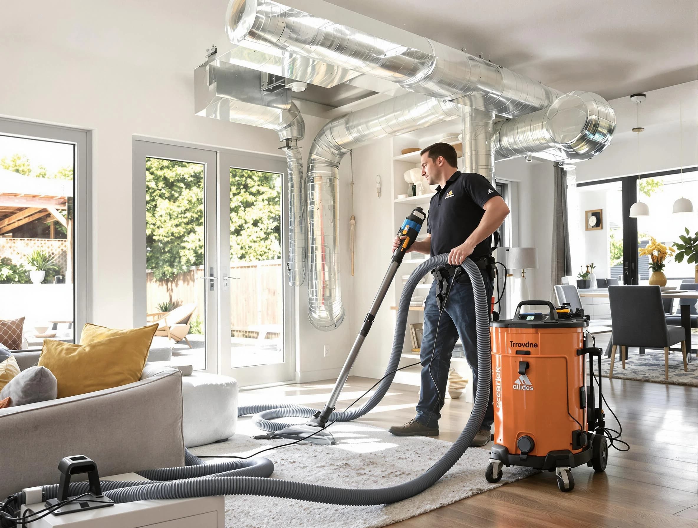 Placitas Air Duct Cleaning specialist performing thorough residential duct cleaning using advanced equipment in Placitas