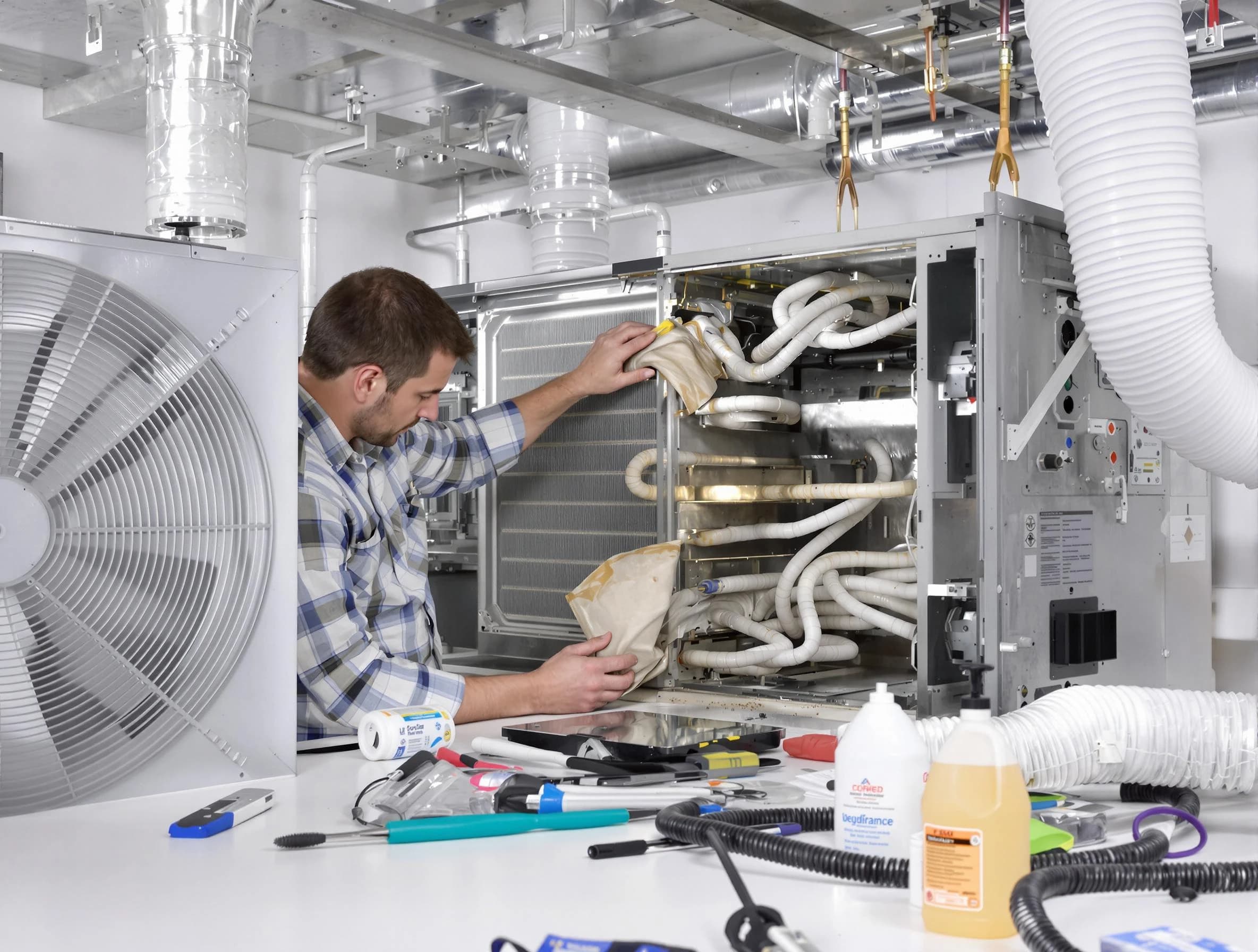 Placitas Air Duct Cleaning specialist performing precision AC coil cleaning in Placitas