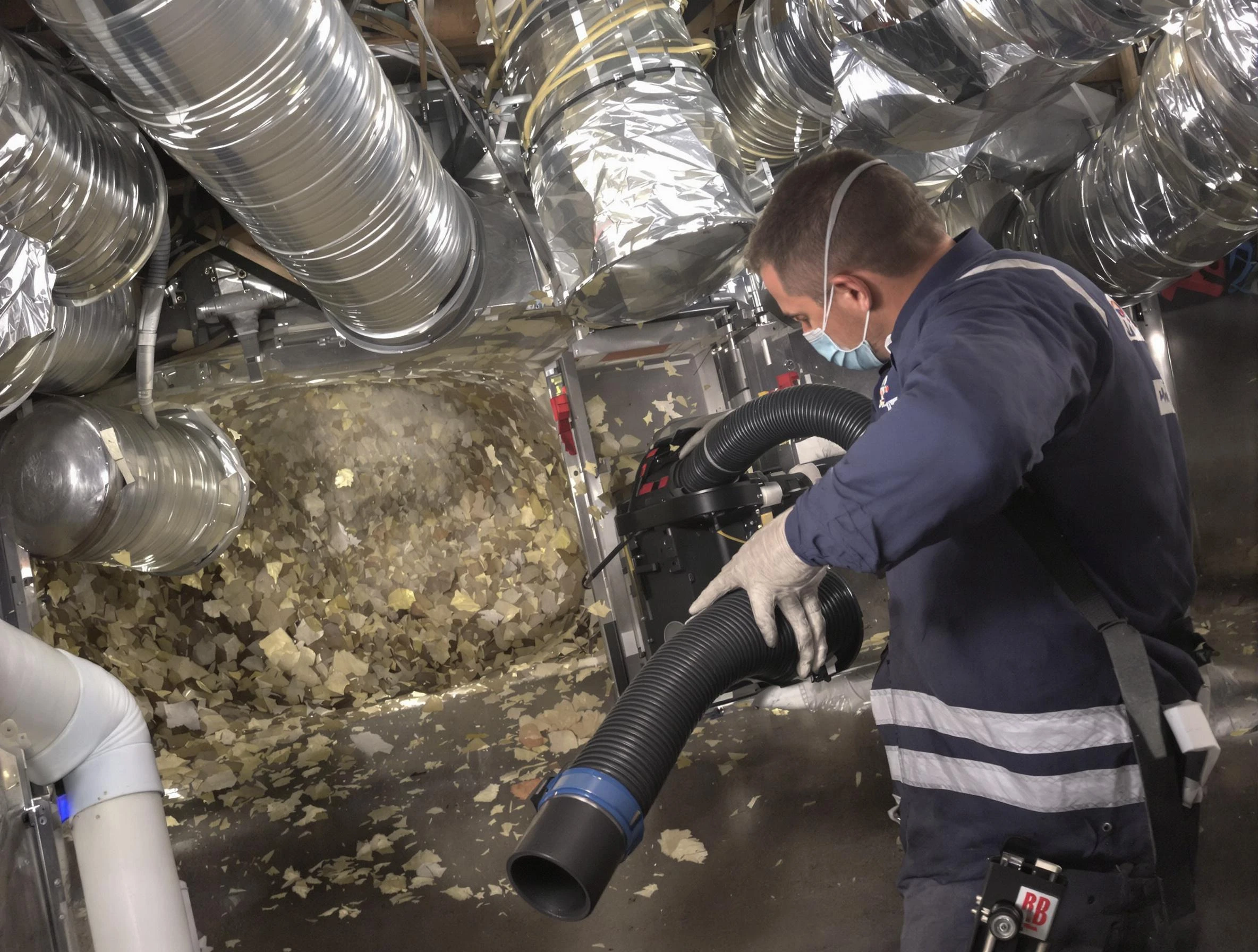 Placitas Air Duct Cleaning specialist operating negative pressure cleaning equipment for thorough duct maintenance in Placitas