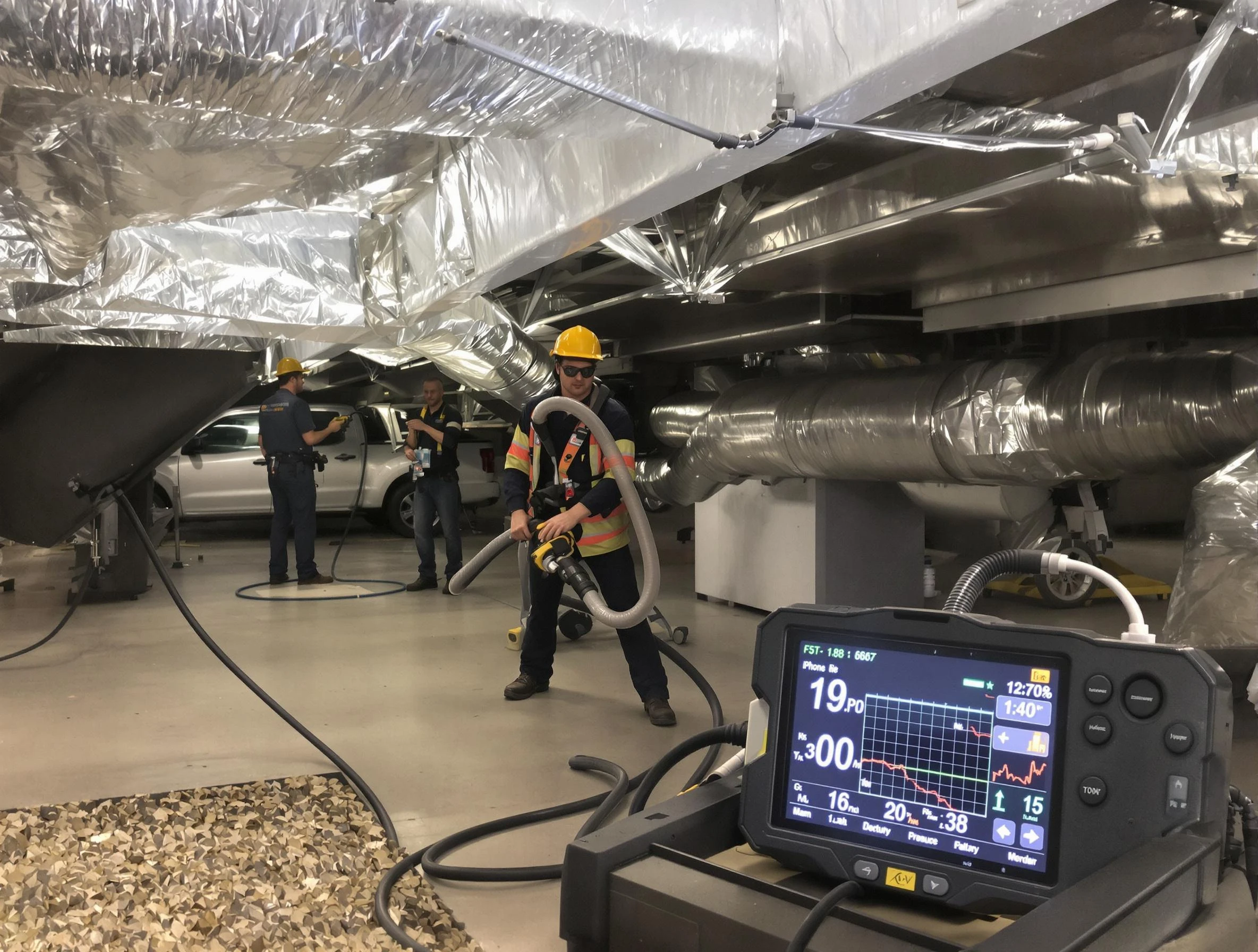 Professional negative pressure duct cleaning by Placitas Air Duct Cleaning in Placitas